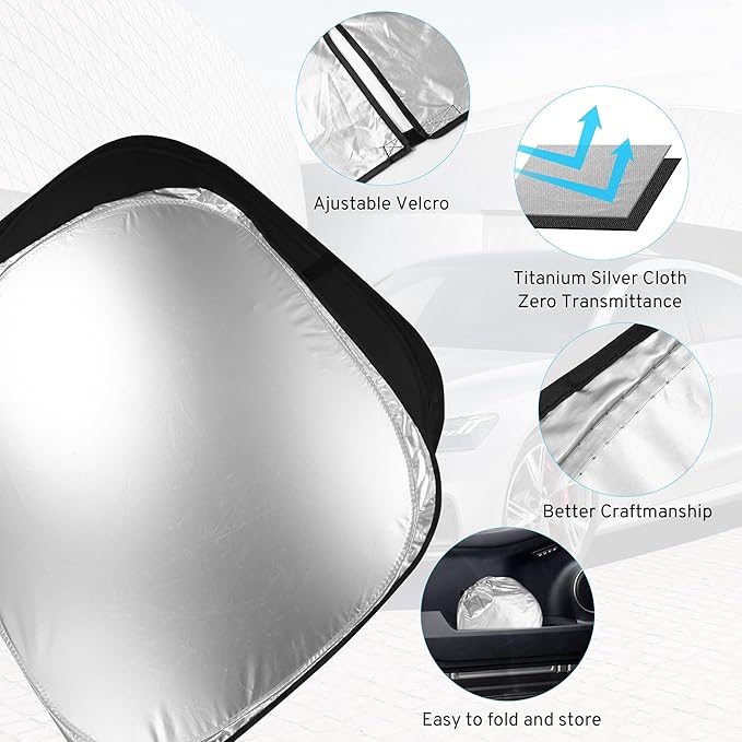 Car Windshield Sun Shade Sunshade Compatible With BMW 3-Series 328i 335i 320i 330i 325i F30 F31 M3 E60 E61 2026 2025 2024 2023 2022 2021-2013 Accessories, Foldable Car Front Window Sun Shield