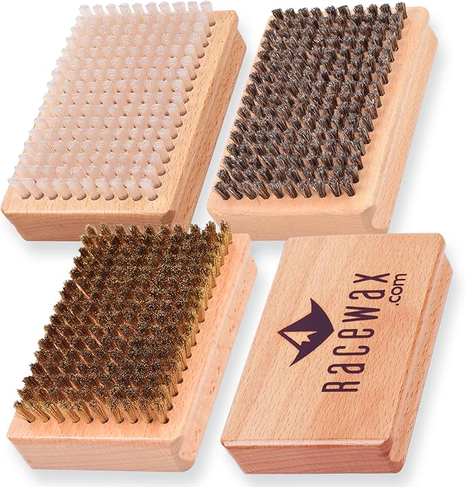 RaceWax Pro Ski Wax Hand Brush Kit
