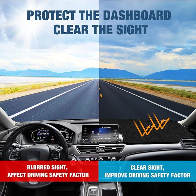 Dashboard Dash Cover Mat Carpet Compatible with 2020 2021 2022 2023 2024 Nissan Sentra