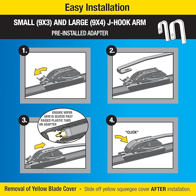 Rain-X 830121 Silicone Endura Wiper Blades, 21 Inch Windshield Wipers (Pack of 1), Automotive Replacement Windshield Wiper Blades With Two Times Longer-Lasting Resilient Silicone Rubber Squeegee