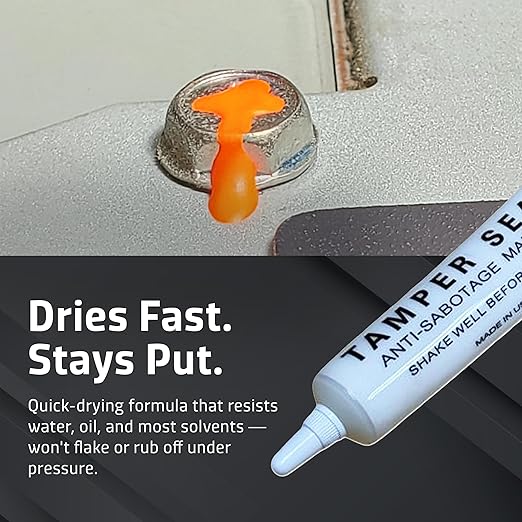 Next Phase – White Tamper Seal Inspection Paint – Tamper-Proof Security Marker for Bolts, Fasteners & Assemblies – Quick-Drying, High-Visibility Paint – Automotive & Industrial Use – 1.5 oz White