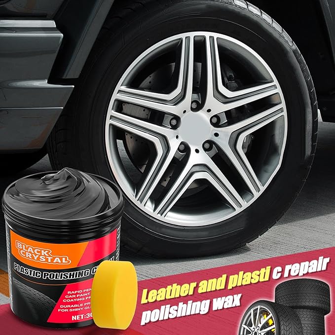 Cleaner Wax - Car Trim Restorer, Leather Maintenance Wax | Scratch Repair Paste, Vehicle Detailing Supplies for Headlights, Windshield, Chrome, plastlc, Metal Parts, Coating Polish Shine Protect