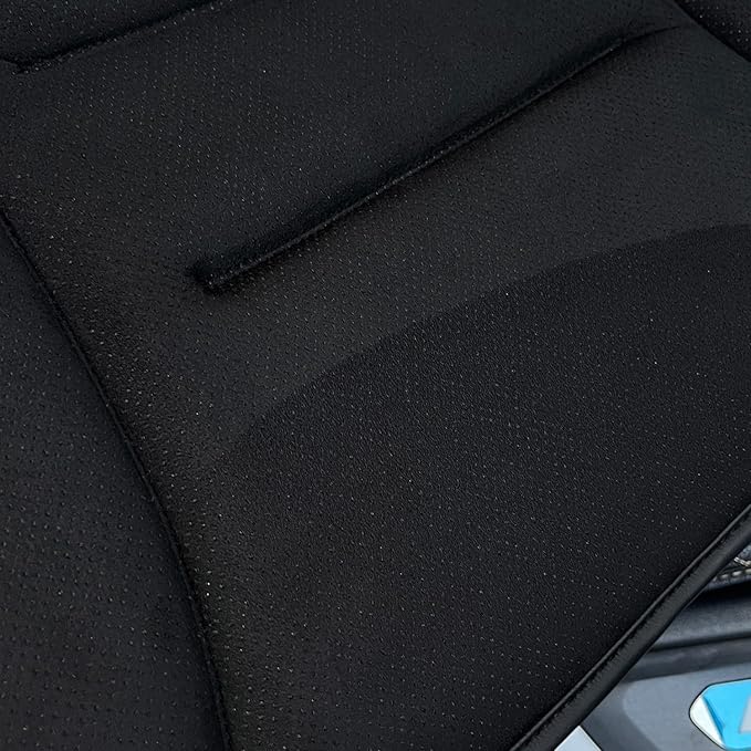 SUTILA Car Seat Cushion Pad 1inch Thick Comfort Seat Protector for Car Driver Seat Office Chair Home Use Memory Foam Seat Cushion with Non Slip Bottom, 20inch x 19.5inch (Black)