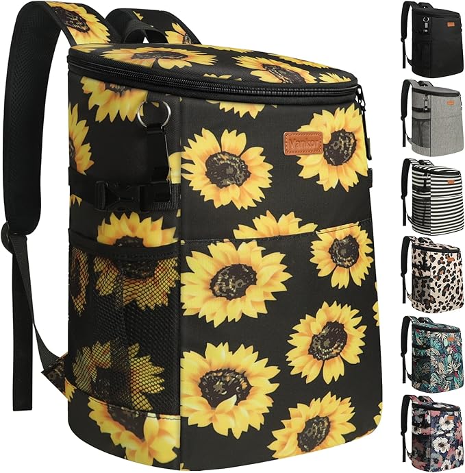 Camping Cooler Backpack 30 45 Cans, Soft Backpack Coolers Insulated Leak Proof Travel Cooler Bag Waterproof Lunch Picnic Beach Work Trip Thermal Bag Drink Beverage Beer Bag Cooler