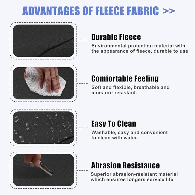 X AUTOHAUX Car Center Console Armrest Cover for Ford for Ranger 2019-2023 Neoprene Interior Arm Rest Cover Elbow Cushion Pad Black