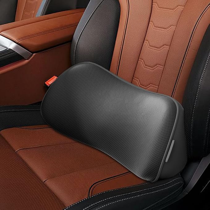 Lumbar Support Pillow, Non-Slip, 39.5x17.5x8.5cm, Ergonomic Back Cushion, Car Seat Pillow, Ergonomic Design, for Car, Chair, Driving, Seat, Office, Back, Support, Relief