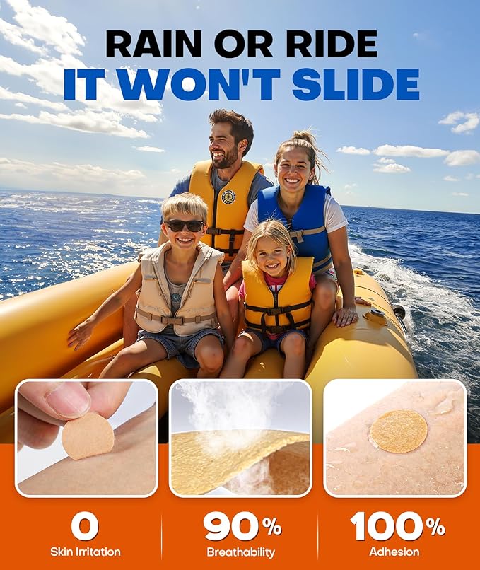 FILLOVE 52ct Motion Sickness Patches Non-Drowsy, 72H Lasting Sea Sickness Patches Cruise Essentials 2026, 100% Natural Motion Sickness Patch Travel Essentials for Car Airplane Ship Altitude Sickness
