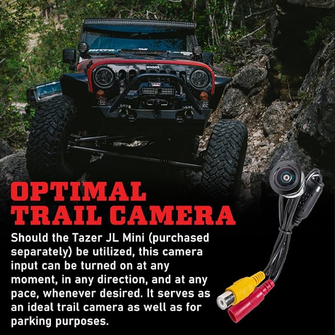 Z Automotive JL Front Camera Kit fits 2018-2023 Wrangler JL | Grille-Mounted | Standard Definition Cam | Easy Installation | Perfect for Trails and Parking | Works on 8.4 Uconnect Only