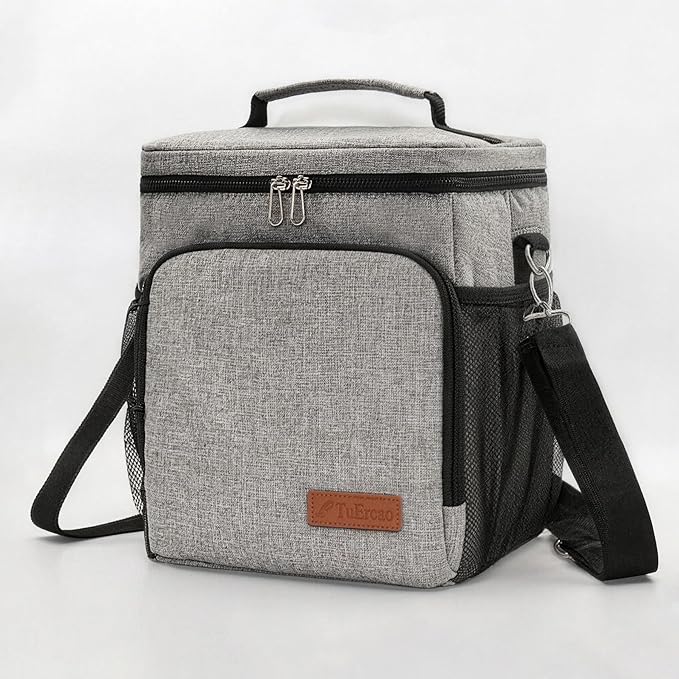 TuErcao Insulated Cooler Bag 6/24 Can Collapsible Leakproof Soft Sided Cooler for Car, Portable Foldable Small Ice Chest for Beach Camping Picnic Travel, 5/15qt Lunch Box for Men Work