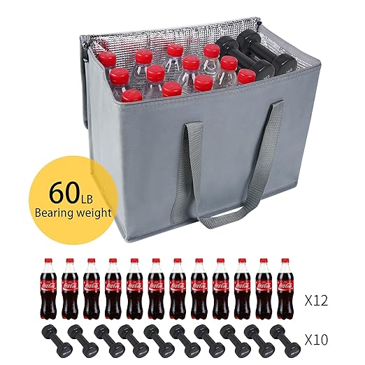 musbus 2 pk Insulated Car Organizer - Collapsible, Multi-Compartment Automotive SUV Trunk Organizer for Storage w/Adjustable Straps - Truck & Car Accessories for Women and Men Grey, gyay
