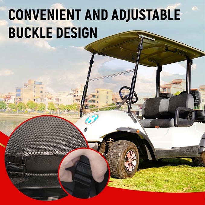 Golf Cart Front and Rear Seat Covers for Yamaha G29/drive Drive 2 2007+, Durable Polyester Fabric Yamaha G29 Seat Covers, Breathable Washable
