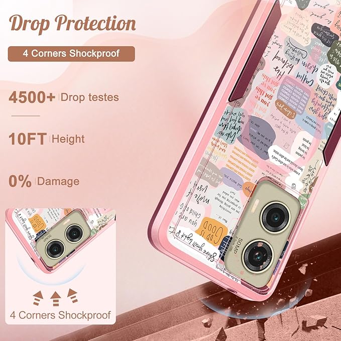 for Moto G Stylus 5G 2024 Case - Compatible with MagSafe Women Girls Cute Magnetic Phone Cover Girly Kawaii Unique Pretty Heavy Duty Shockproof Design for Motorola Moto G Stylus 5G 2024 Cases