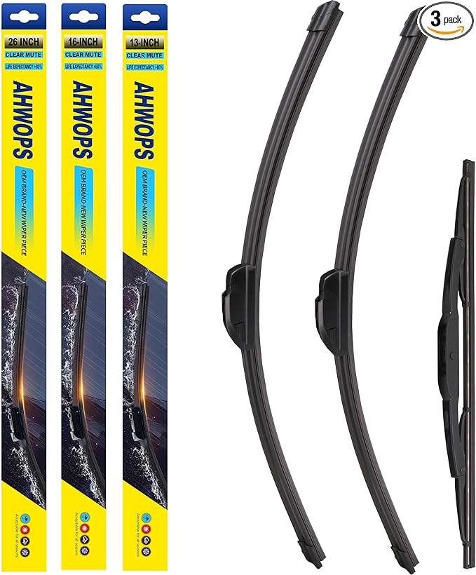 3 Wiper Front and Rear Wiper Blades for 2012-2016 Honda CRV CR-V, OE Original Style (26″/16″ Front/13″ Rear) For My Car