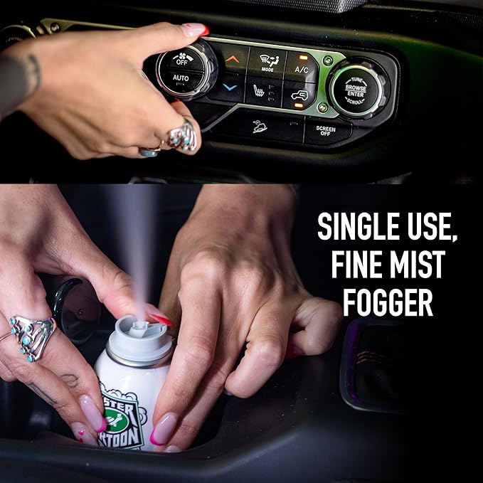 Turtle Wax X Mister Cartoon 54227 So Fresh Odor Eliminating Fogger Car Air Freshener, Long Lasting Scent, For Car and Home, 2 oz. (Pack of 1), Clean Blast Fragrance