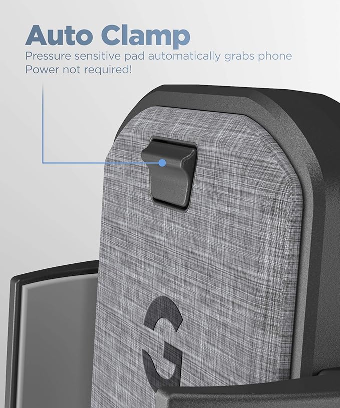 Encased Wireless Car Charger Mount Phone Holder - Auto Clamping Fast Charging Qi Holder for Galaxy S24/S23/S22/S21/S20/Plus/Ultra Car Mount