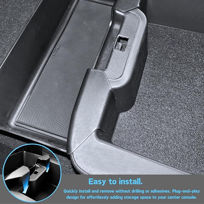 Large-Capacity Hanging Tray for 2019-2026 Chevy Silverado/GMC Sierra 1500, 2020-2026 Silverado/Sierra 2500HD 3500HD Accessories Center Console Organizer (Applicable only to Split Bench Seat)