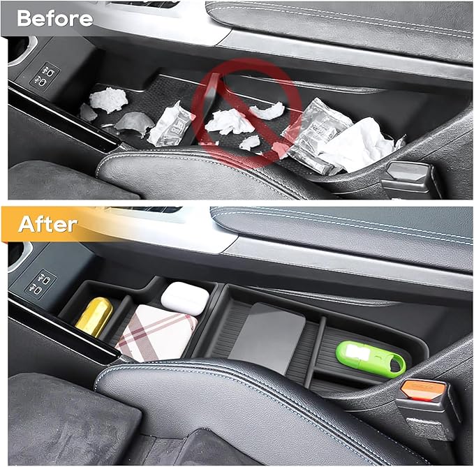 LFOTPP for BMW X1 U11 Center Console Organizer for 2023 2024 2025 2026 BMW X1 U11 Middle Armrest Storage Tray Insert, OEM Fit, Non-Slip Waterproof Interior BMW X1 U11 Accessories
