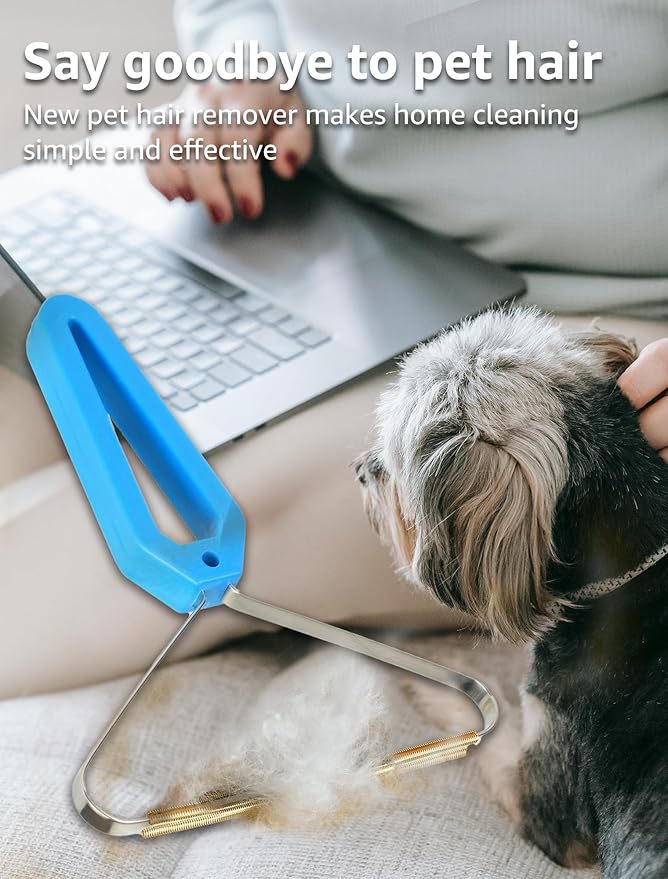 1 PCS Pet Hair Removal Tool - Lint Remover, Carpet Scraper & Shaver for Carpets - Dog & Cat Hair Remover with Carpet Rake for Car,Rugs,Couch,Furniture - Fur Cleaner Tool