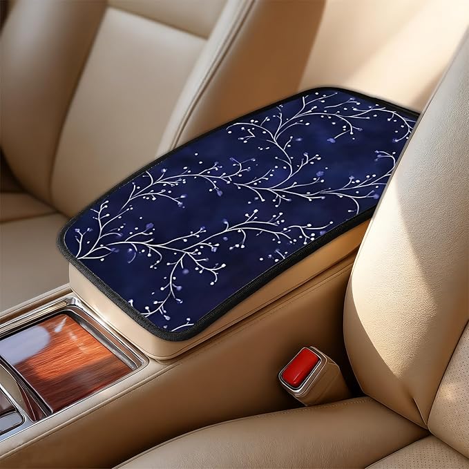 Car Armrest Cover Pad - Car Center Console Cushion Protector Against Pet Claws, Dirt and Sticky Fingers, Comfortable Auto Decor Accessory Fit for Sedan, Van, SUV