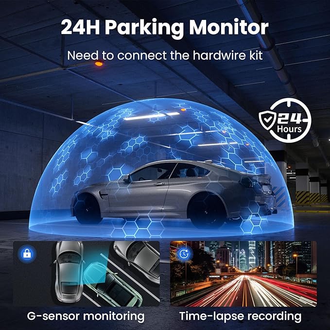 4K+2K Dash Cam Front and Rear, 5G WiFi GPS, 32GB Card Included, 3.39" Screen Dual Dashcam, G-Sensor, 24H Parking Mode, WDR, Dash Camera for Cars