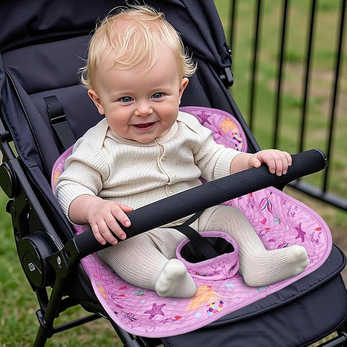 Piddle Pad Car Seat Liner- 2 Pack Waterproof Soft Car Seat Protector for Potty Training,Travel-Friendly Baby Toddler Carseat Cover for Spills, Nappy Leaks, Accidents (Purple, 2PC)