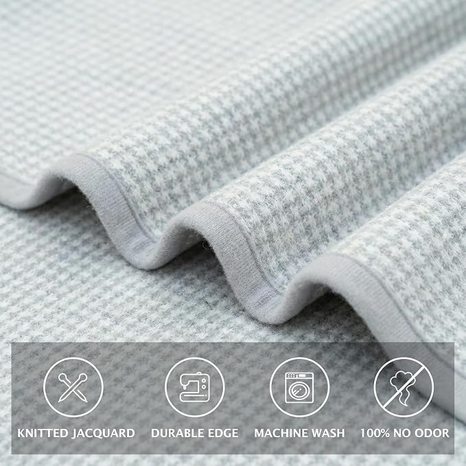 PuTian Merino Wool Camp Blanket - 36" x 63" Great for Bed Couch Camping Outdoors Travel Emergency -Large Warm Soft Washable Wool Throw