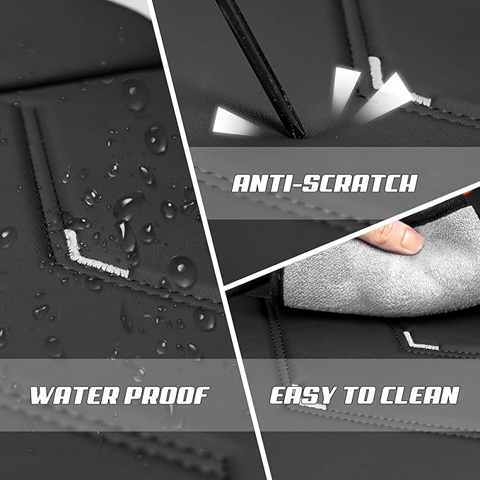 Car Seat Covers Fit for Infiniti g37 2000-2026, Stylish Sport Seat Covers, Waterproof Wear-Resistant Premium Nappa Leather Car Seat Cover.(2 Pcs Front with Pillow/Black White)