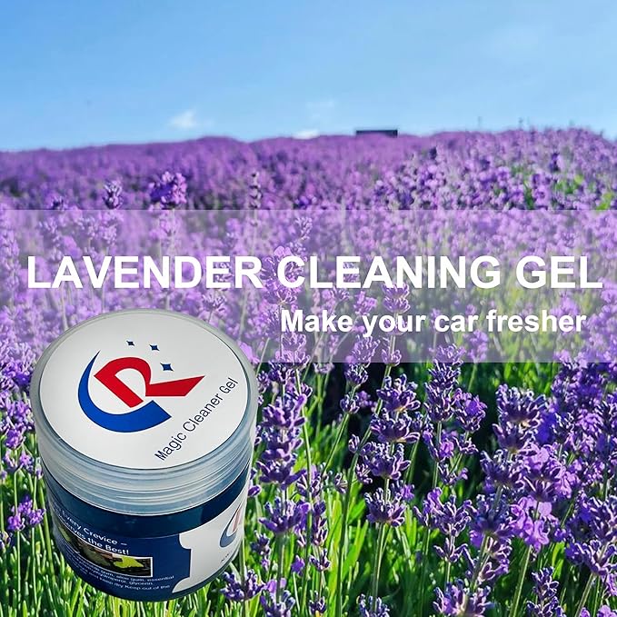 Car Cleaning Gel Putty Car Interior Cleaner Slime Auto Detailing Tools Universal Dust Removal Cleaning Kit for Car Accessories Vents 3C Office Scented 1Pack Lavender