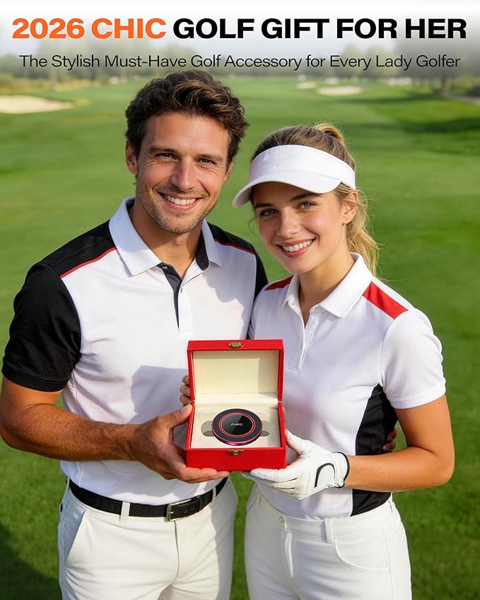 A2C Alloy Magnetic Golf Cart Phone Holder for MagSafe iPhone, Unique Golf Gifts for Women Golfers Mon Mother, Golf Gift for Her Wife Golf Lovers, Golf Course Accessories Essentials Gadgets (Burgundy)