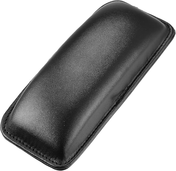 X AUTOHAUX Universal Car Center Console Knee Leg Elbow Cushion Pad Faux Leather Auto Armrest Knee Cover Support 18x8x3.2cm Black