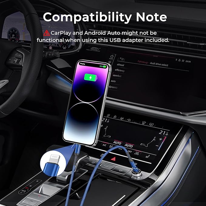 Basesailor USB C to Lightning Charger Cable 6.6ft with USB A Adapter,iOS Type C Power Delivery PD Fast Charging Cord for iPhone 11 12 13 14 Mini Pro Max,SE,iPad 8th 9th Generation