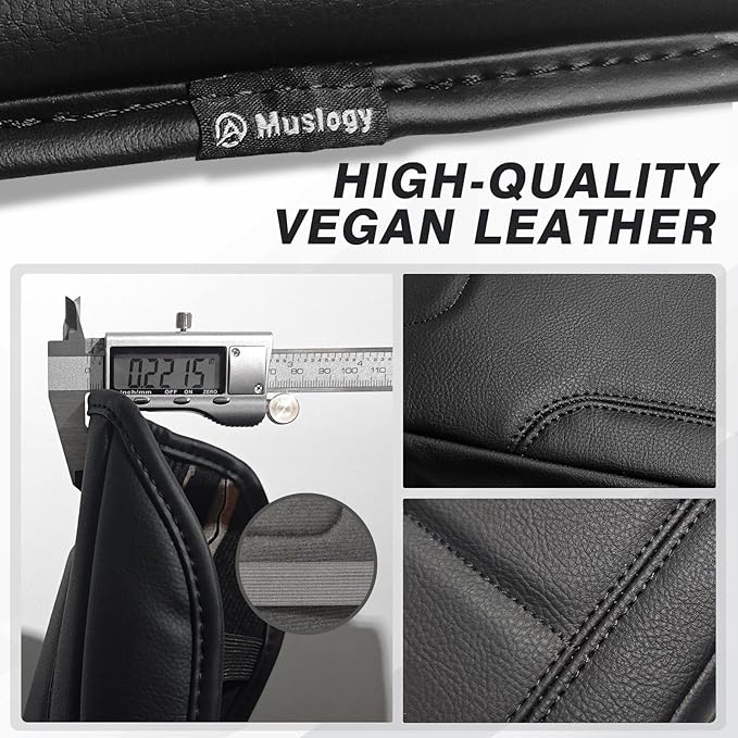 Muslogy Center Console Armrest Cover Compatible with Kia K4 2025 2026 Comfort Armrest Pad Arm Rest Cushion Vegan Leather Protector Regular Thick