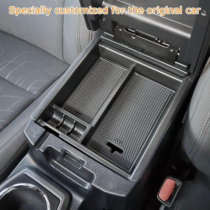 JKCOVER 3PCS Center Console Organzier Compatible with Toyota Tacoma 2016-2023 Accessories Tray Hidden Box Divider ABS Material Insert