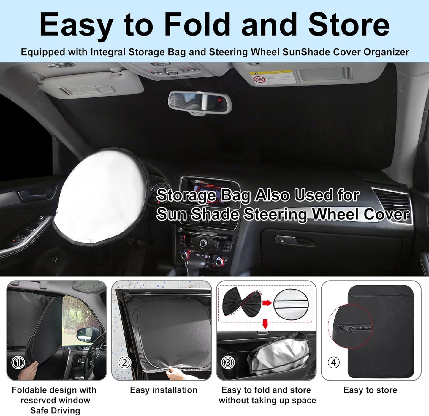 TINGLU Window Shades for Toyota Prius Hatchback 2016-2022 (NOT for Prius C or Prius V) Accessories Car Side Full Windows Rear Triangular Windshield Sun Shade Sun UV Rays Privacy Protection 6PCS