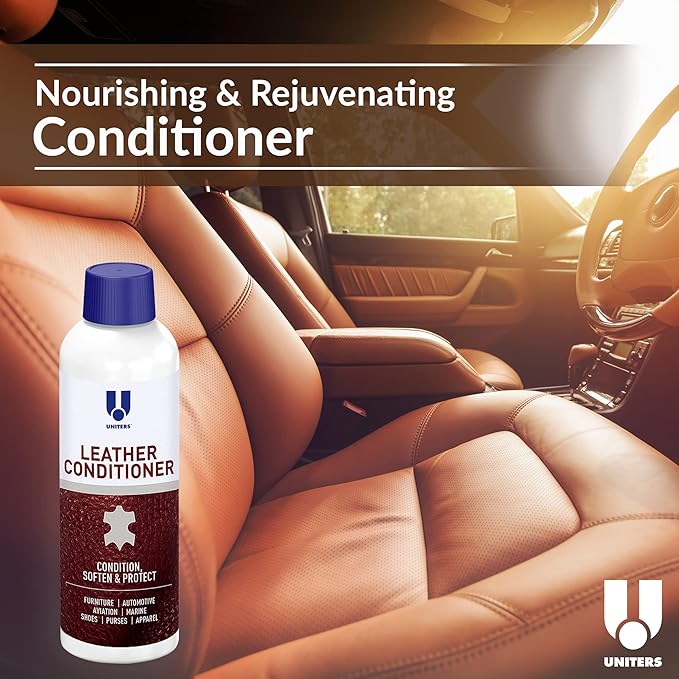 UNITERS Leather Conditioner Cream Protector – Leather Conditioner for Car Seats, Motorcycles, Furniture, Holsters, Saddle, Handbags, Apparel, Boots and Shoes - Interior Care Products 500ml 16.9 oz
