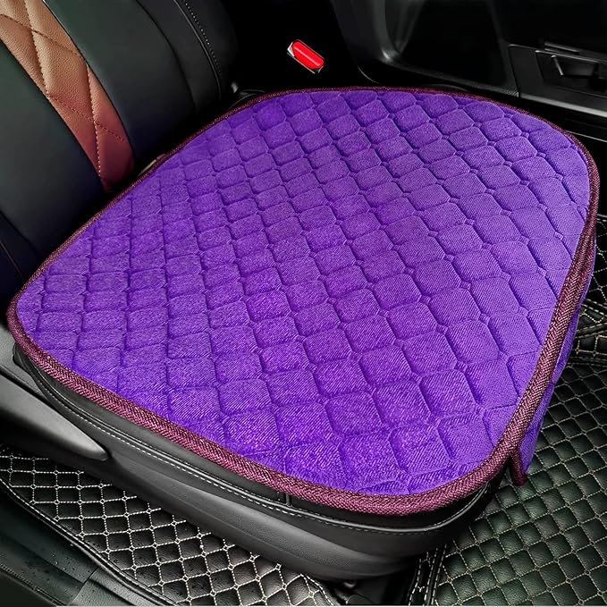 surpassme Comfortable Car Seat Covers Universal Front Seat Coves for Car Accessories with Storage Pockets, Padded Car Interior Covers for Automotive, SUV, Truck, and Van