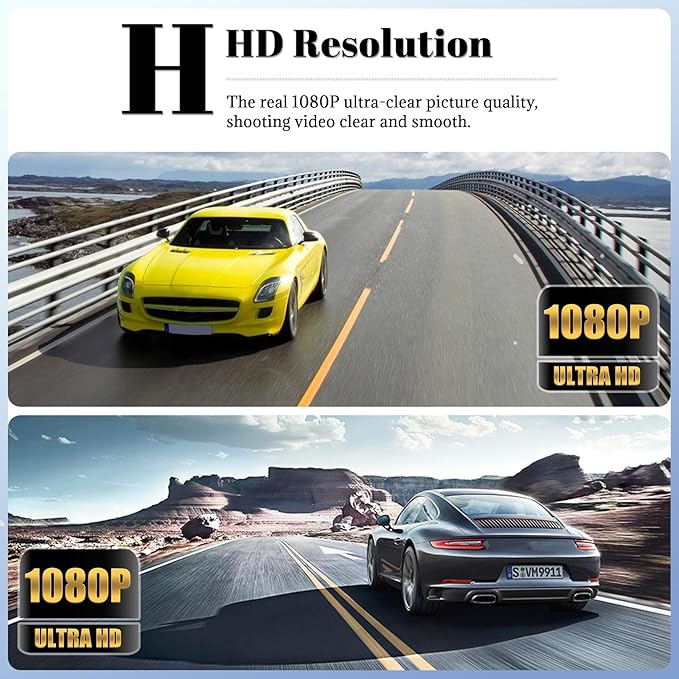 360 Degree View 4 Channel Dash Cam for Cars,Dash Cam Car Camera Front and Rear Inside Left Right for Cars,3 inch Dashcams with Night Vision,Loop Recording,G-Sensor,24H Parking Mode Monitor