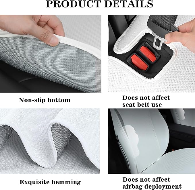 Rear Car Seat Cover for Tesla Model 3 Highland 2017-2026 Four Seasons Universal Protector Pad Mat Interior Decoration Accessories (Without Logo)