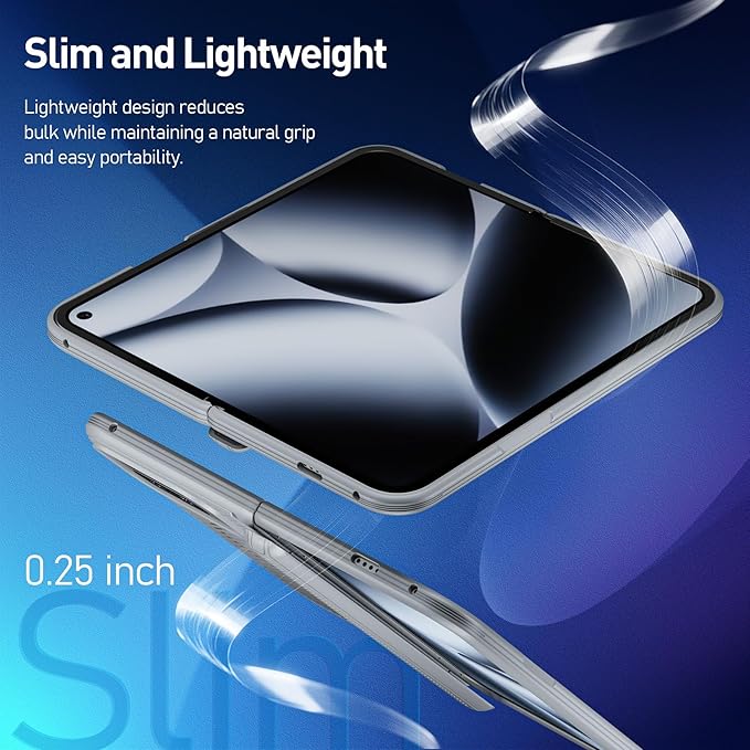 Poetic Revolution Flex Case for Google Pixel 10 Pro Fold, [Foldable Kickstand][Hinge Protection][MagSafe Compatible], Shockproof Slim Pixel 10 Pro Fold Cover with Built-in-Screen Protector, Gray