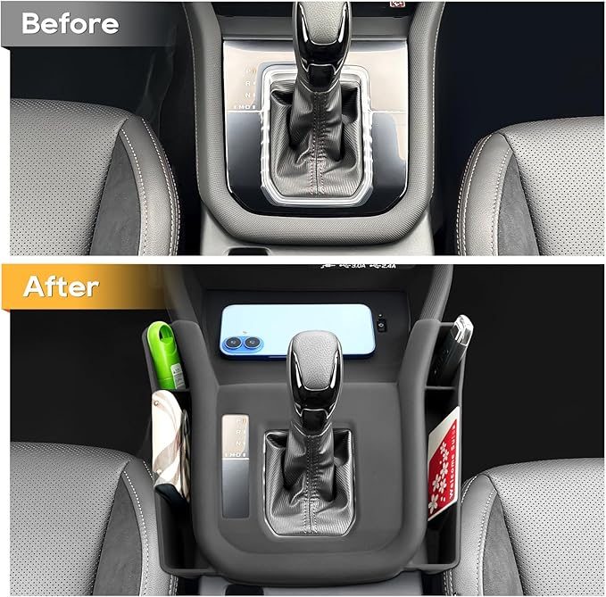 LFOTPP 2026 Forester Center Console Organizer - for 2025 2026 Subaru Forester(Premium/Sport/Limited/Touring)-Gear Shift Cover Silicone Tray for 2025 Forester Accessories (Not for Base & Wildness)