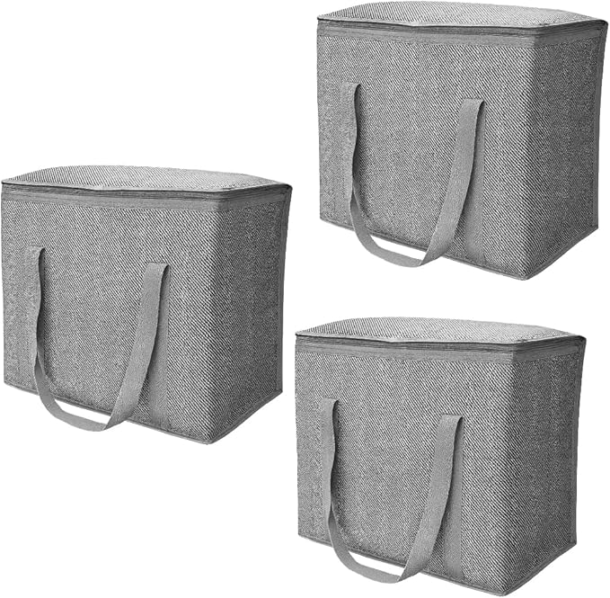 DURASACK Large Insulated Food Delivery Bag – 16"x9"x13" Reusable Thermal Tote for Hot & Cold Transport – Lightweight Grocery, Lunch, and Takeout Carrier – Water-Resistant, Foldable