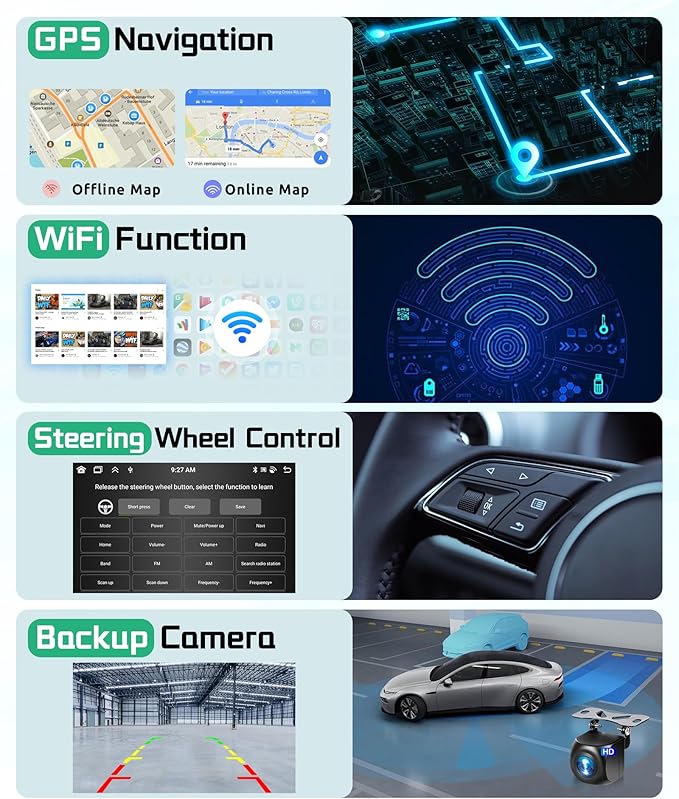 8 Core 4G+64G 5G WiFi Car Radio Stereo for 2003-2006 Chevrolet Chevy Silverado Tahoe GMC Sierra Yukon with Wireless Carplay Android Auto, 7" 1280P Touchscreen Radio BT 5.0 FM SWC Backup Camera
