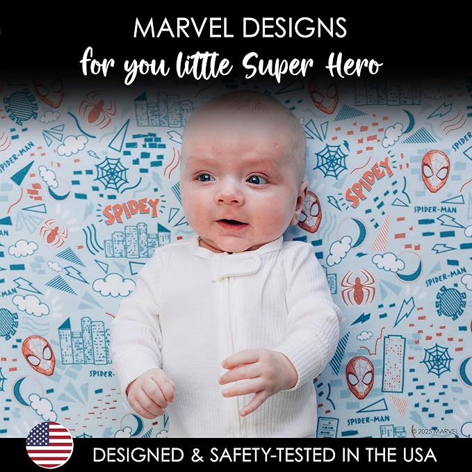 Milk Snob Marvel Infant Boy/Girl Swaddle Blanket, Soft Receiving, Security and Play, Toddler Infant Newborn Bedding, Baby Shower, Baby Registry Gift (Spider-Man Sketch Book) 34 * 34 inches