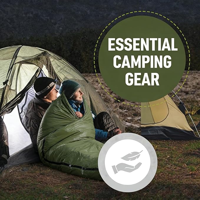 Sleeping Bag, Terrashell Blanket, Emergency Sleeping Bag, Compact Lightweight, Waterproof, Heat Blanket Survival for Survival Kit Car Camping Gear Hiking Go (25 μm)