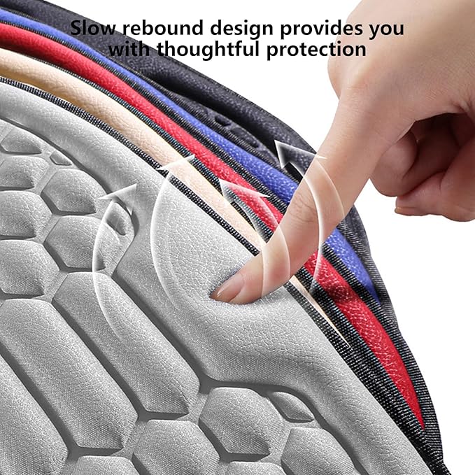 Car Seat Cushion Front Seat, Breathable Lumbar Support Car Seat Cushion for Long Sitting, Non-Slip Car Seat Pad (Gray)