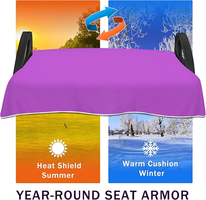 YOKYHOM Golf Cart Seat Covers for 2/4-Seater, Microfiber Seat Towel Blanket, Keeps Seats Cool, Clean & Comfortable, Fits EZGO, Club Car, Yamaha, 51"x31"