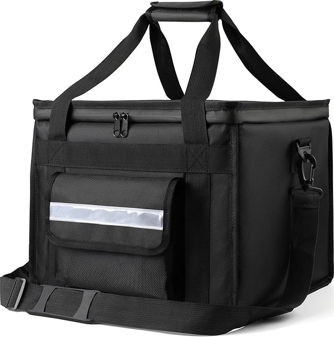 MyLifeUNIT Insulated Cooler Bag for Food & Pizza Delivery Bag Suitable for Car, Bike, Camping, Picnic, Beach, Large Size