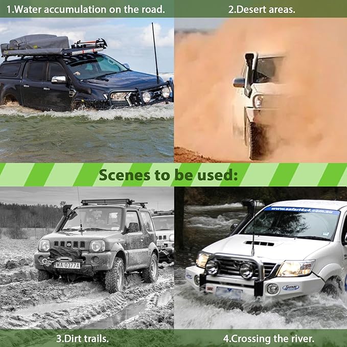 SCITOO Snorkel Head Pre Cleaner 3 Inch Snorkel Ram Sand Cup for Most Cars, Trucks, SUV, ATV, RV, Jeep, Off Road, 4X4