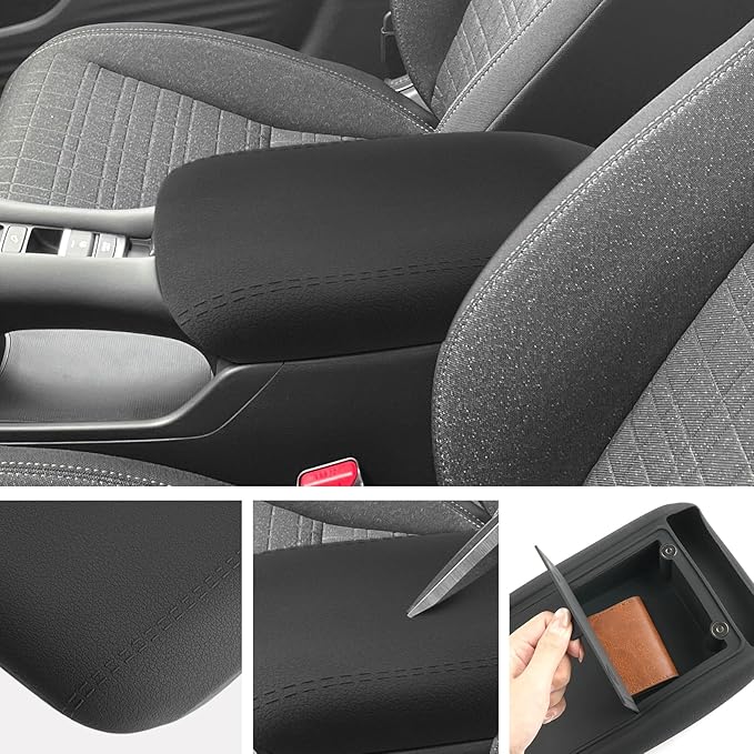 SXCY for 2023-2025 2026 Honda HRV HR-V Armrest Cover for 2024 2025 2026 Honda HRV Accessories 2025 2026 HRV Center Console Cover Silicone Full Cover(w/Privacy Storage)