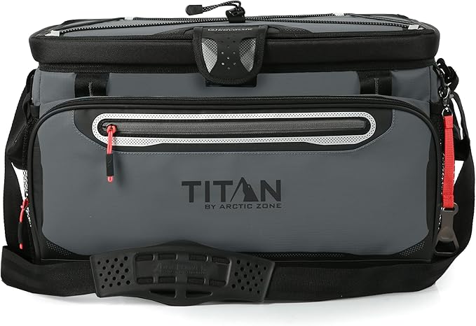 Titan by Arctic Zone Deep Freeze Cooler - Zipperless Hardbody Cooler - Deep Freeze Insulation, HardBody Liner, and SmartShelf